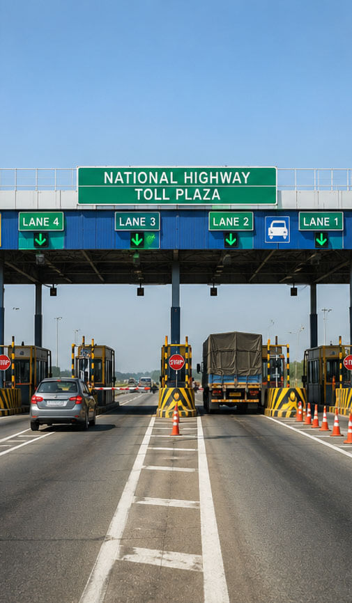 Highway toll plaza collection project